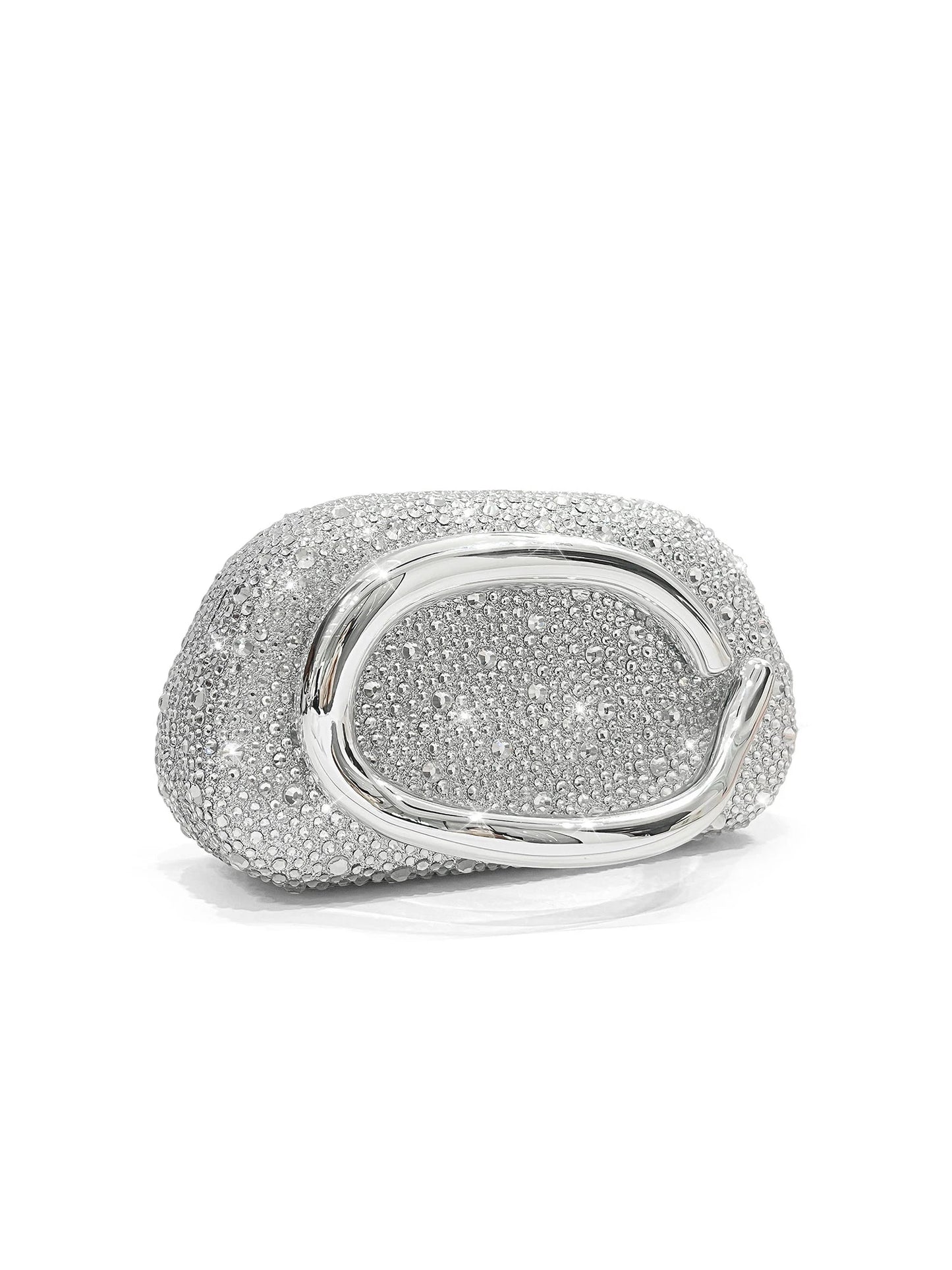 Crystal Round Box Evening Clutch