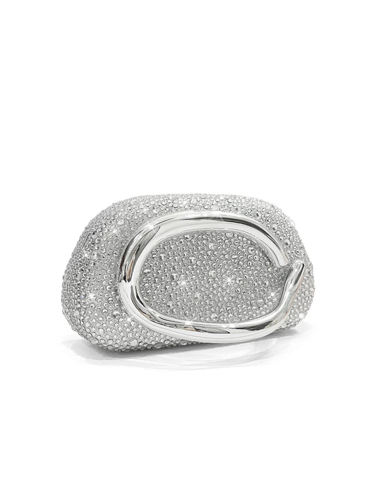 Crystal Round Box Evening Clutch