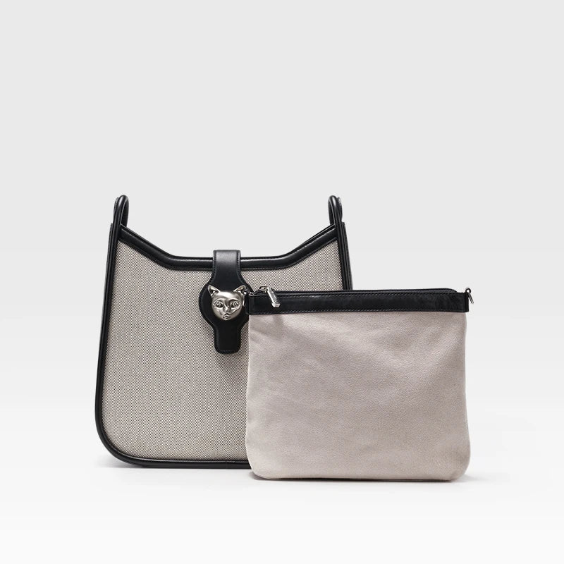 Vintage Leather Messenger Bag