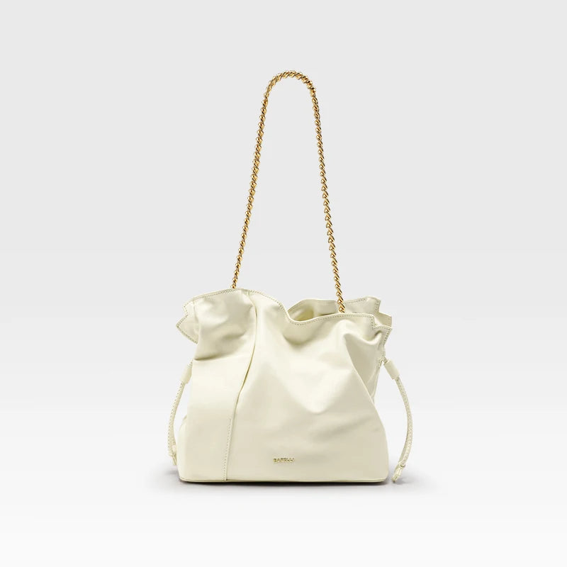 BAFELLI Leather Bucket Shoulder Bag