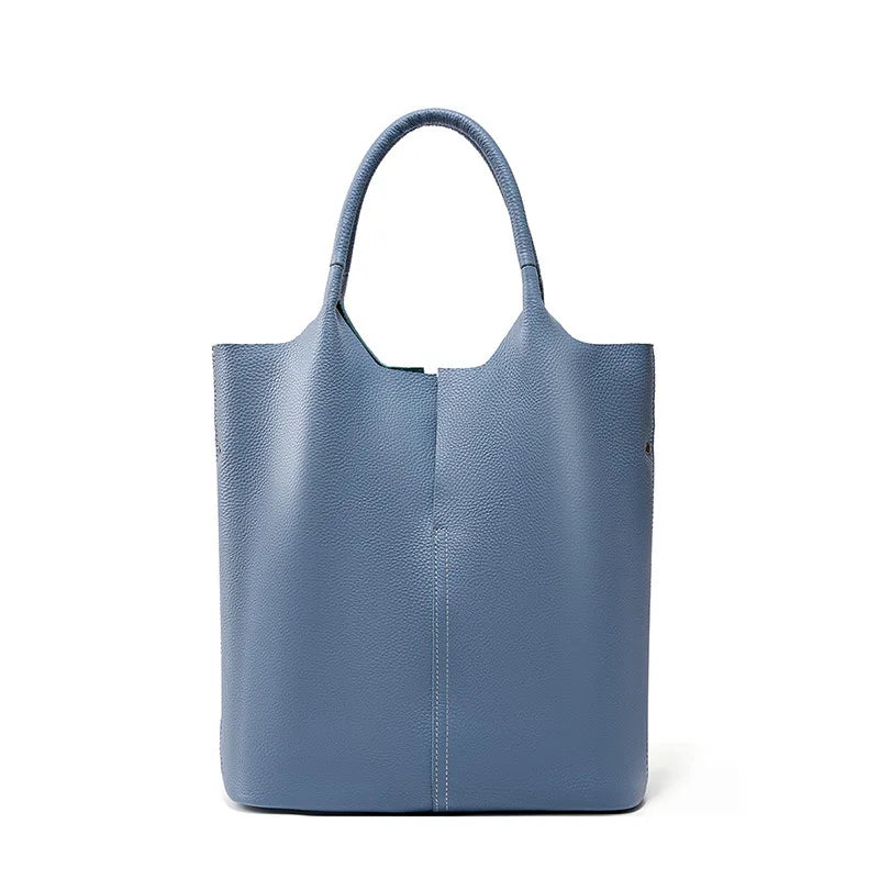 Zency Genuine Leather Large Tote Bag