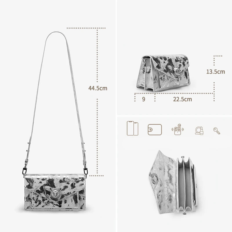 BAFELLI 2026 Leather Flap Crossbody Bag