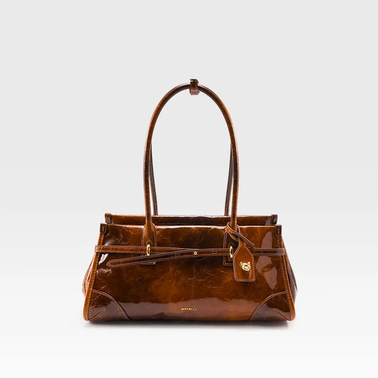 Vintage Leather Boston Bag