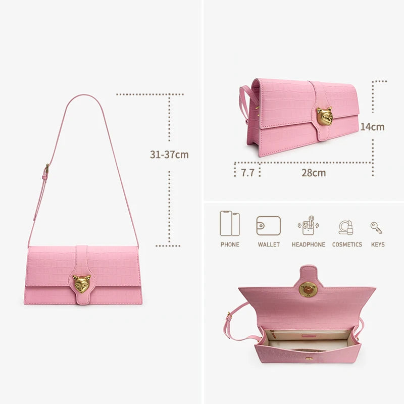 Luxury Leather Evening Clutch