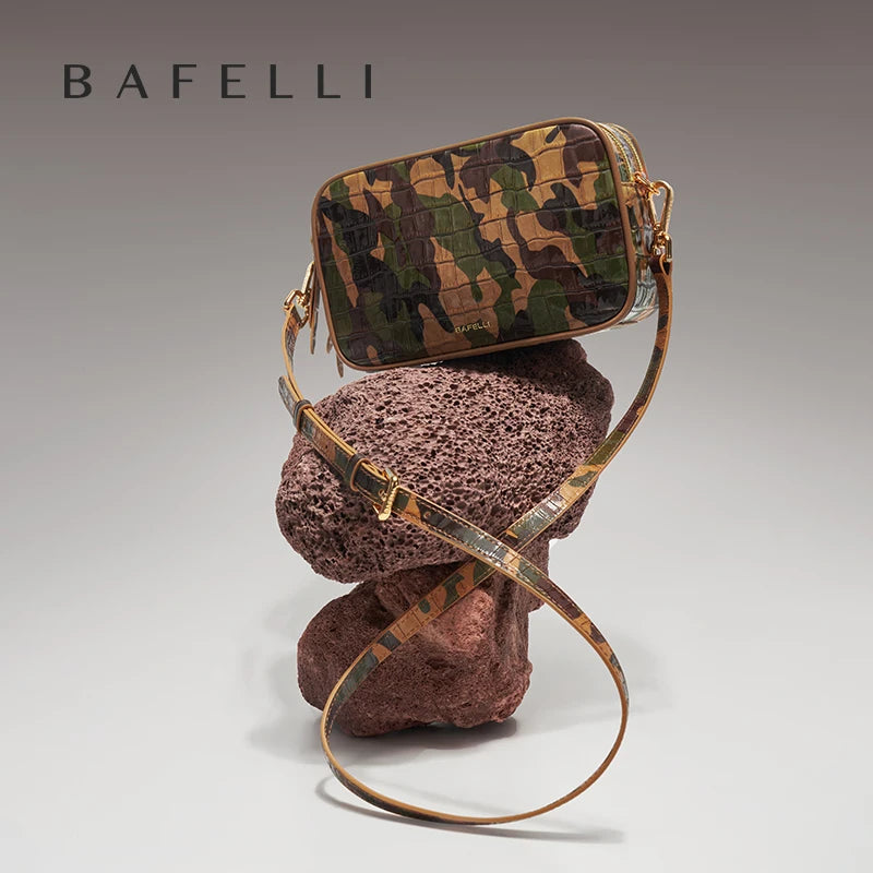 Leather Camouflage Camera Bag