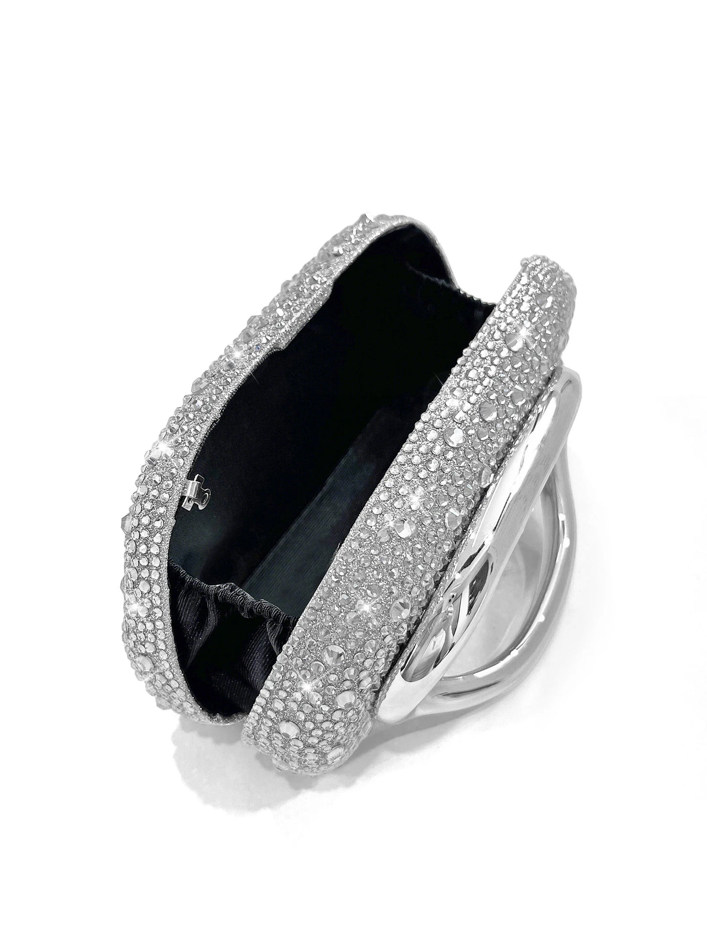 Crystal Round Box Evening Clutch