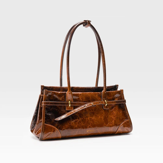Vintage Leather Boston Bag