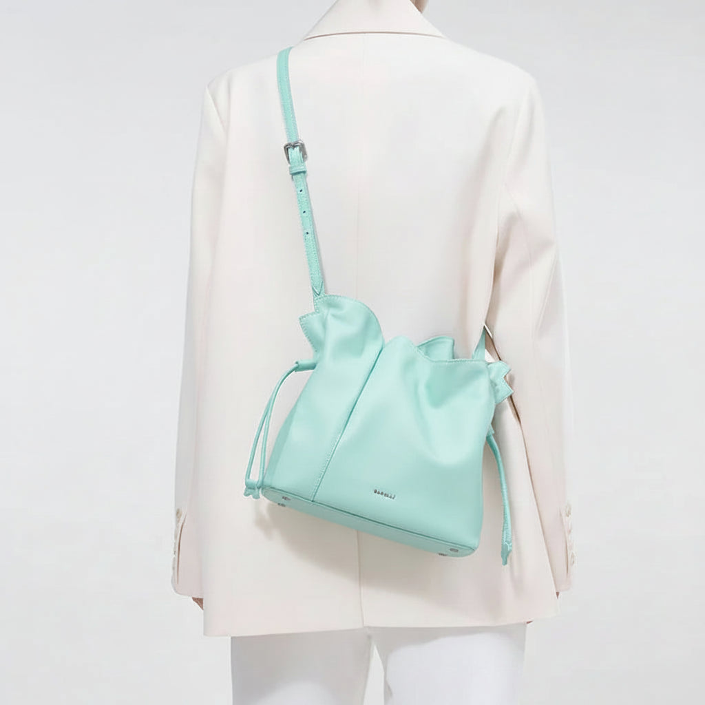BAFELLI Leather Bucket Shoulder Bag