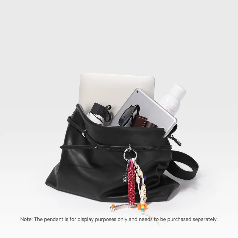 BAFELLI Soft Leather Underarm Tote Bag