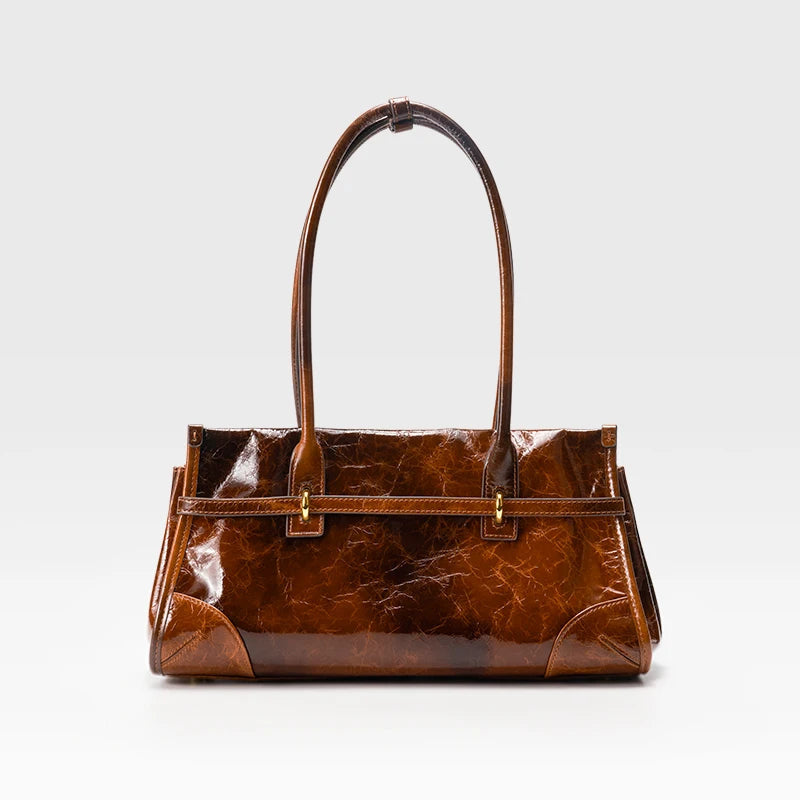 Vintage Leather Boston Bag