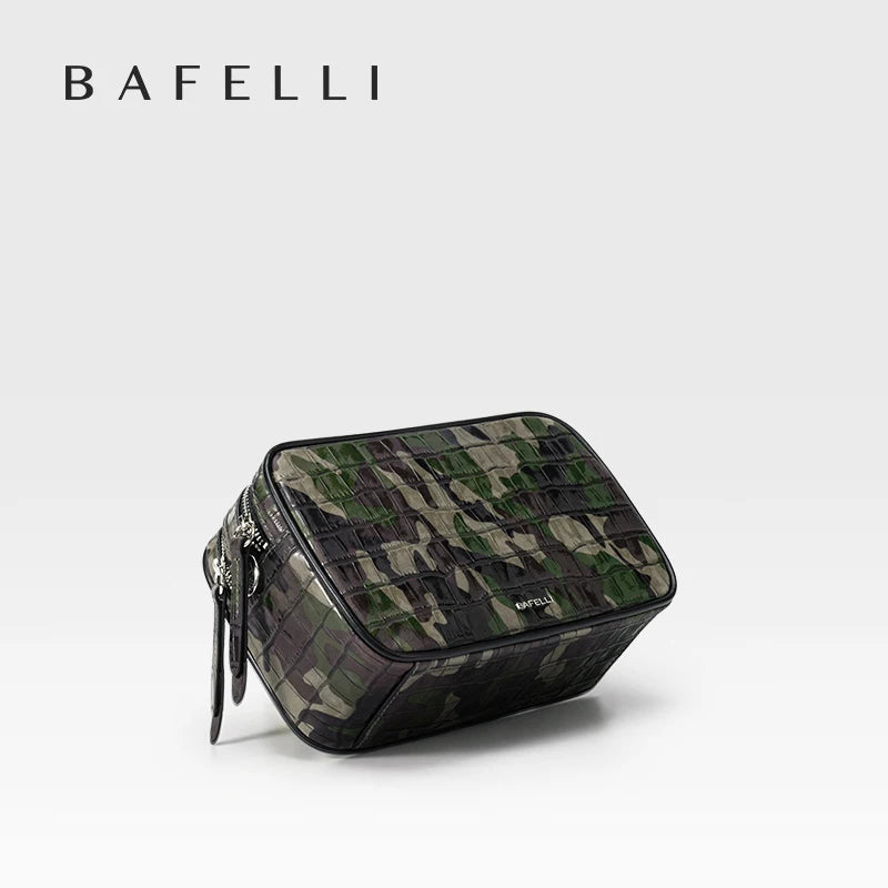 Leather Camouflage Camera Bag