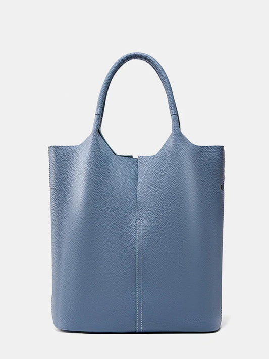 Zency Genuine Leather Large Tote Bag