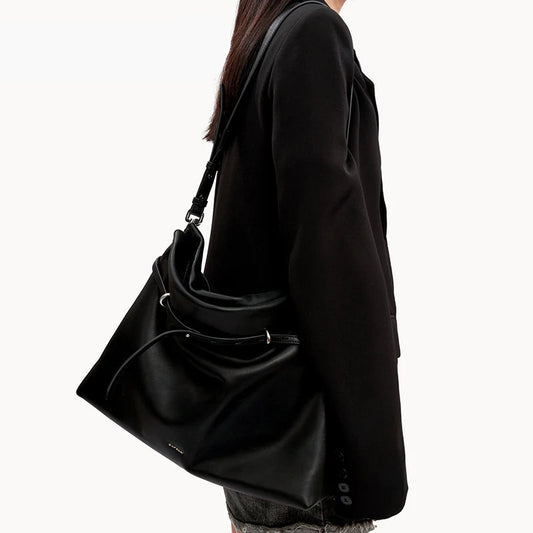 BAFELLI Soft Leather Underarm Tote Bag