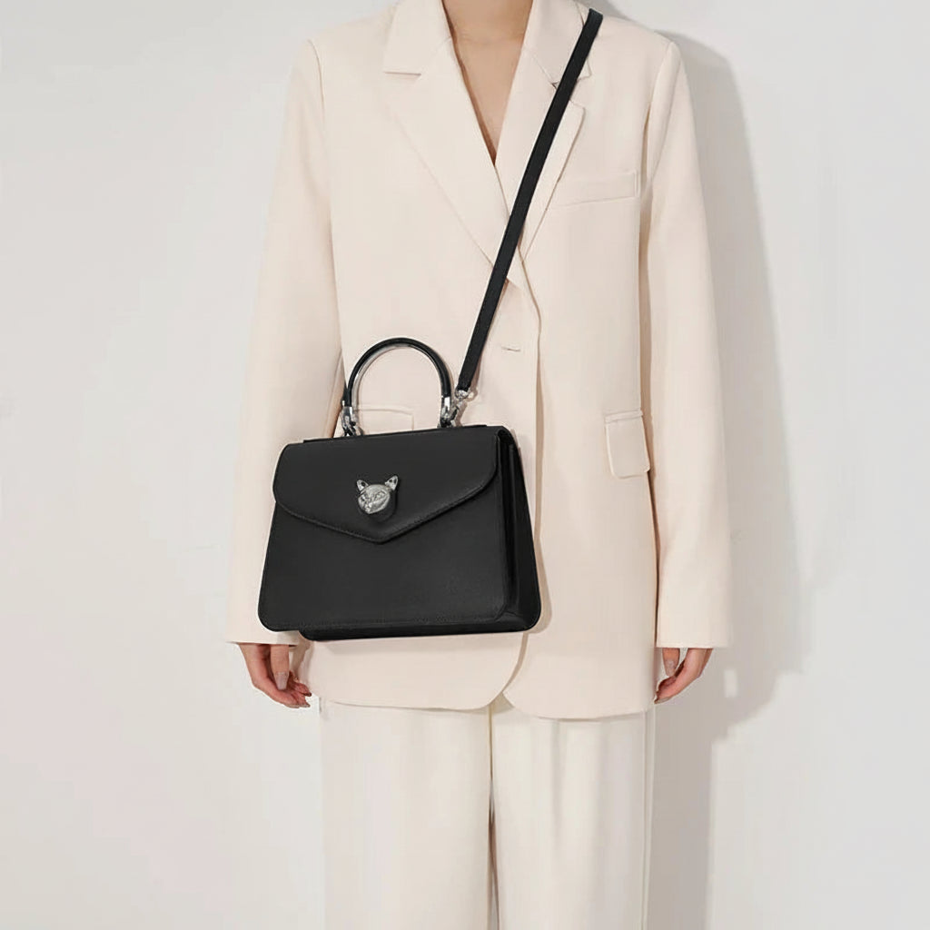 Classic Leather Business Shoulder Bag
