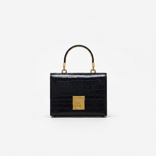 BAFELLI 2026 Crocodile Grain Leather Crossbody Bag