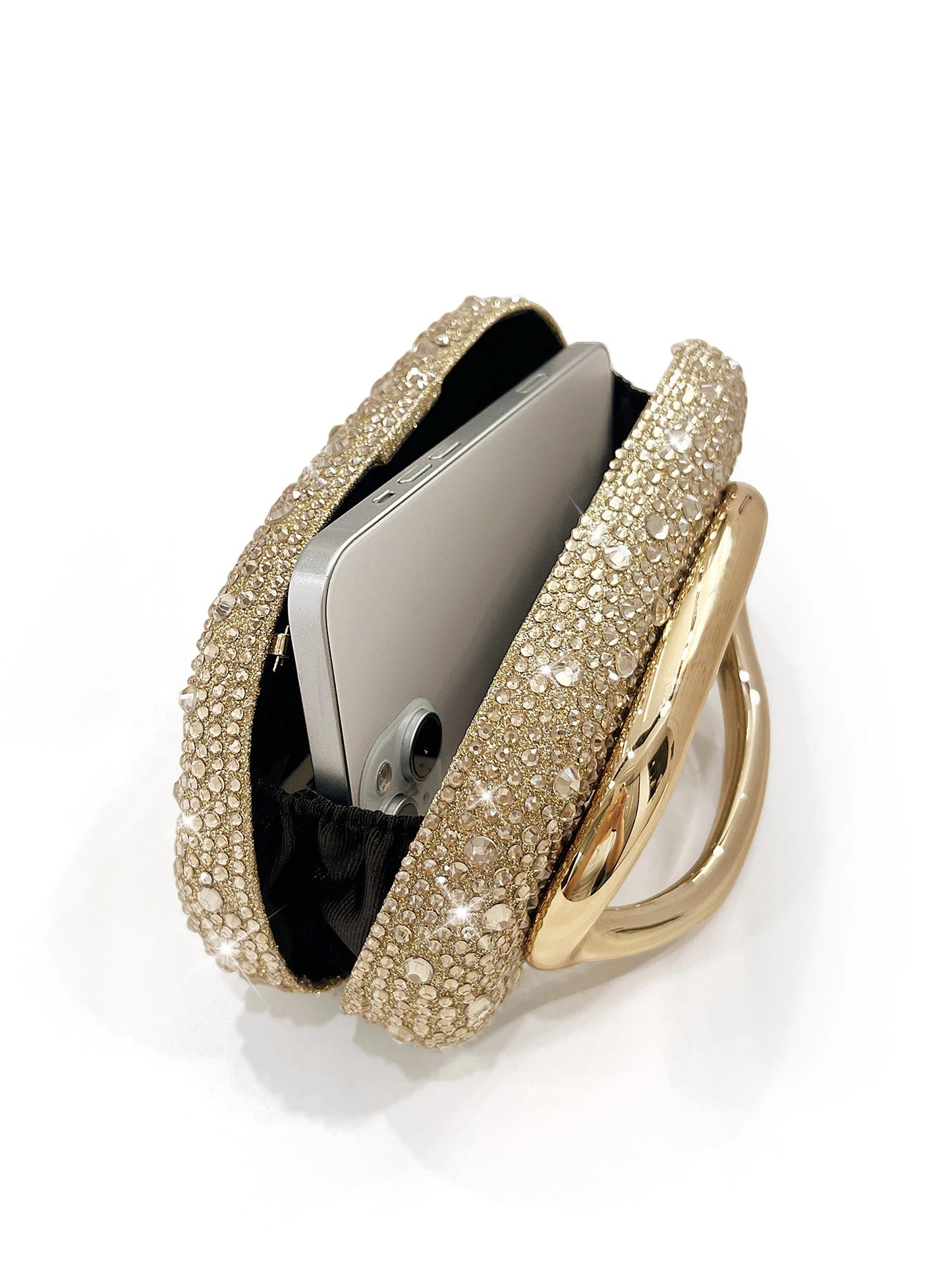 Crystal Round Box Evening Clutch