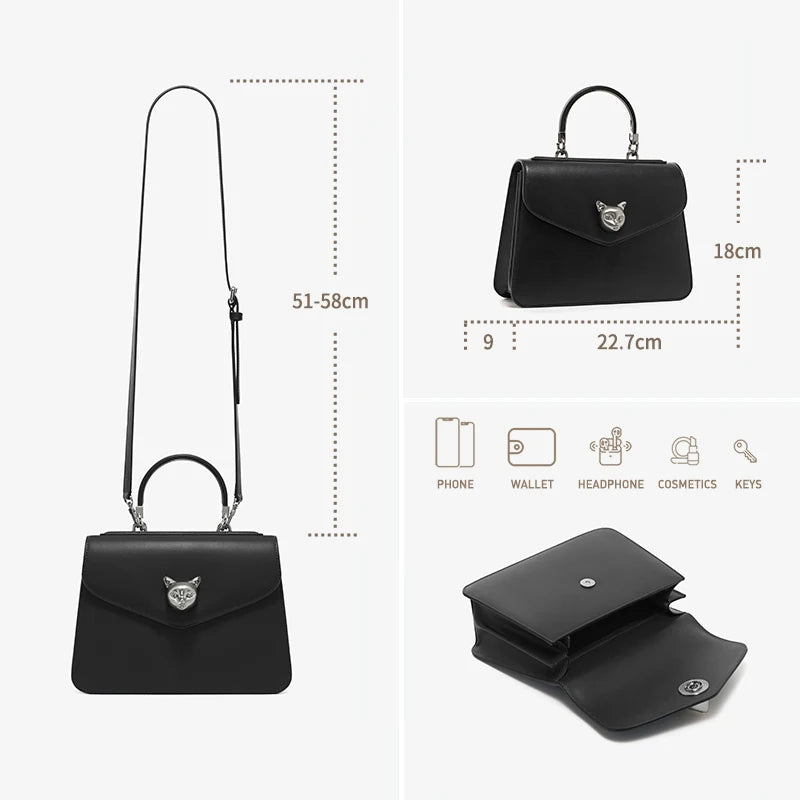 Classic Leather Business Shoulder Bag