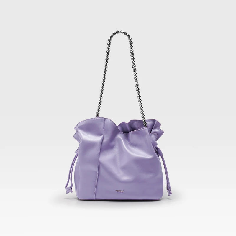 BAFELLI Leather Bucket Shoulder Bag