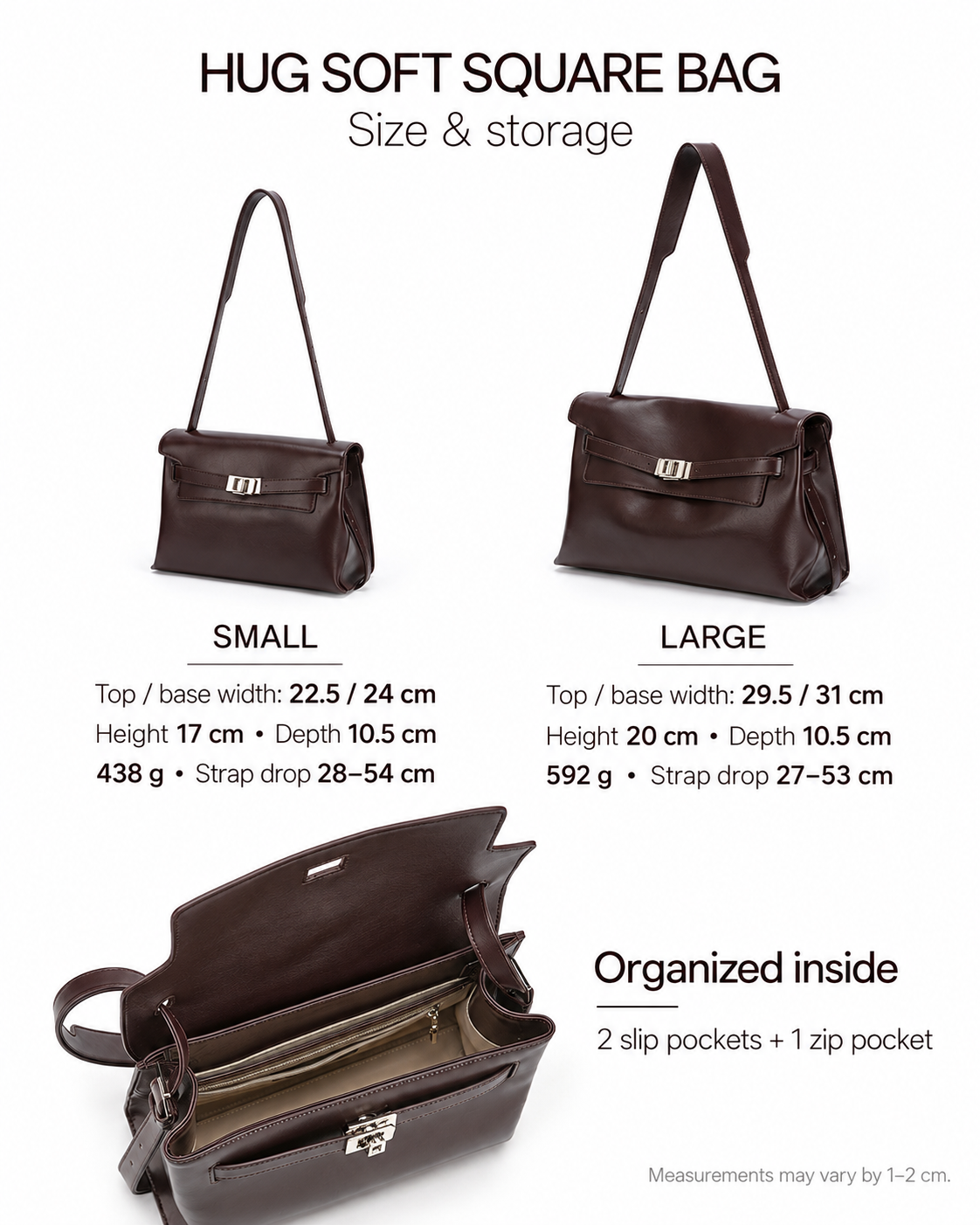 LA FESTIN Large Leather Tote Bag