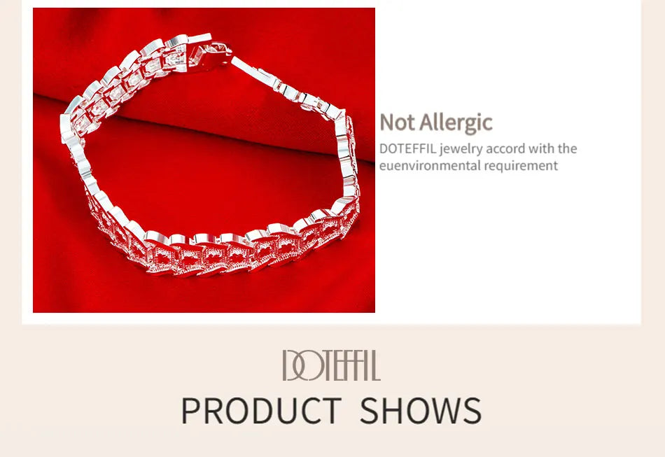 Wide Silver Bracelet