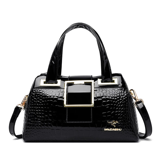 Crocodile Boston Tote Bag