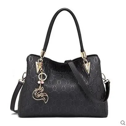 FOXER Women’s Monogram Leather Handbag
