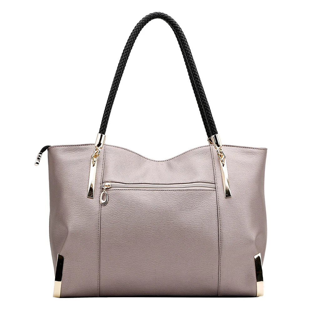 FOXER Cowhide Leather Tote Bag