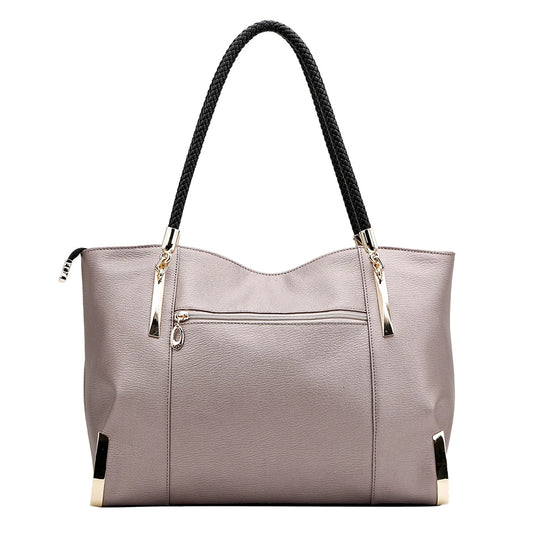 FOXER Cowhide Leather Tote Bag