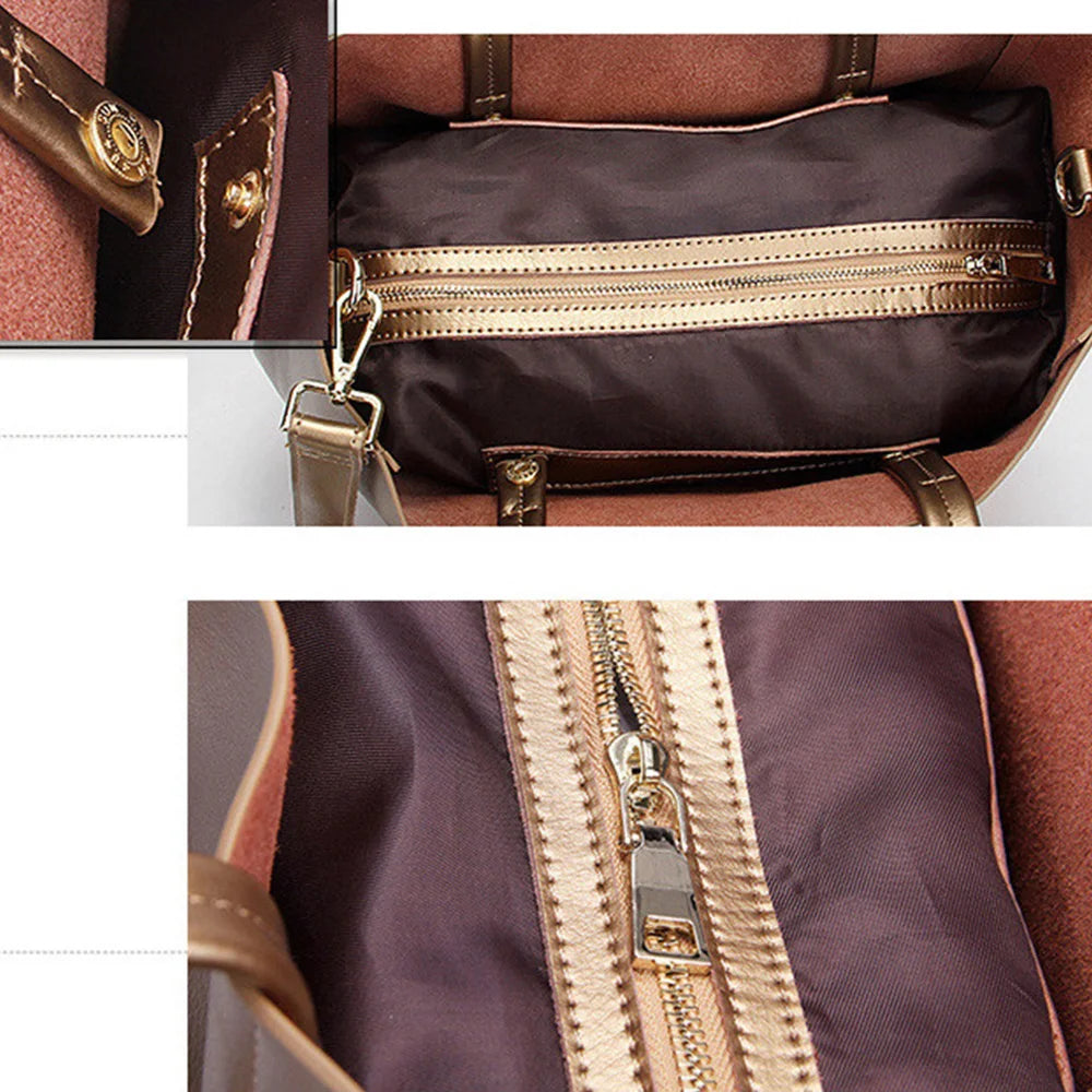 Zency Everyday Leather Shoulder Tote