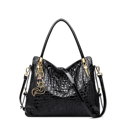 FOXER Women’s Large Sequin Leather Tote Bag