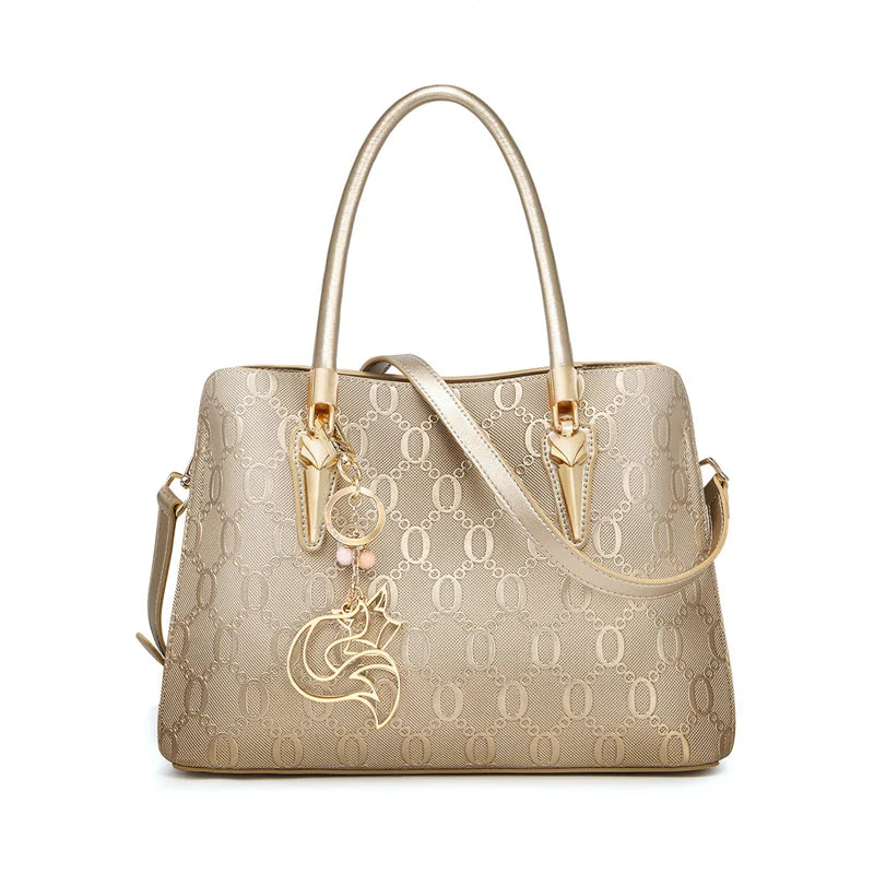 FOXER Women’s Monogram Leather Handbag