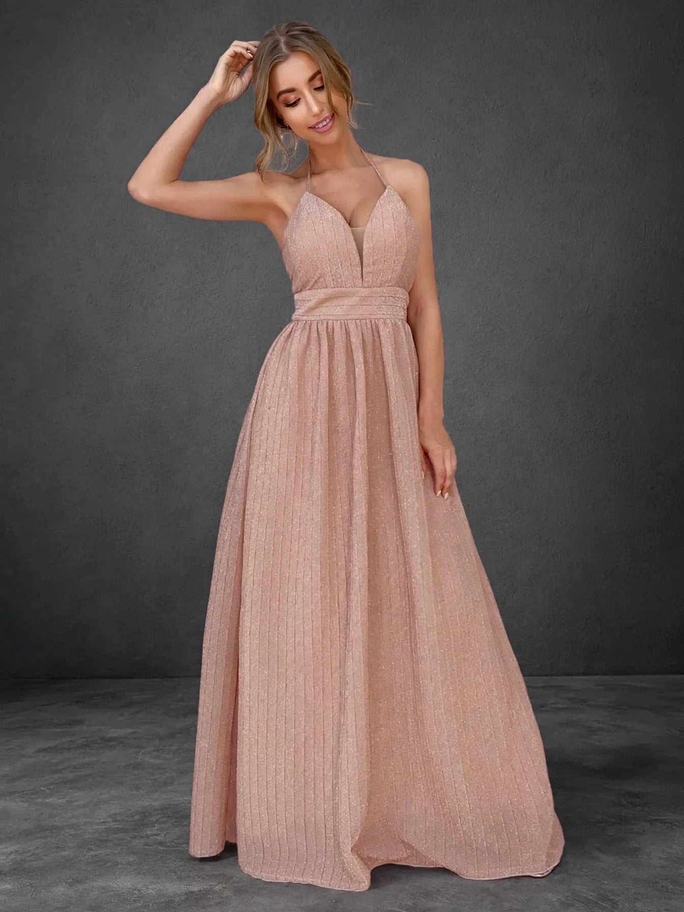 Elegant Halter Maxi Dress