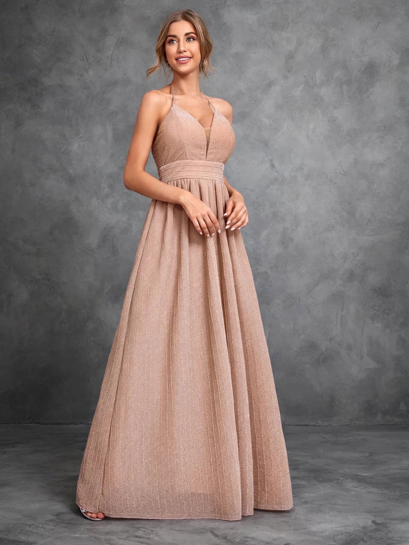 Elegant Halter Maxi Dress