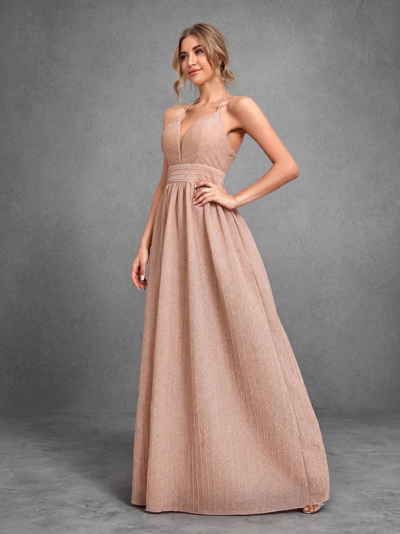 Elegant Halter Maxi Dress