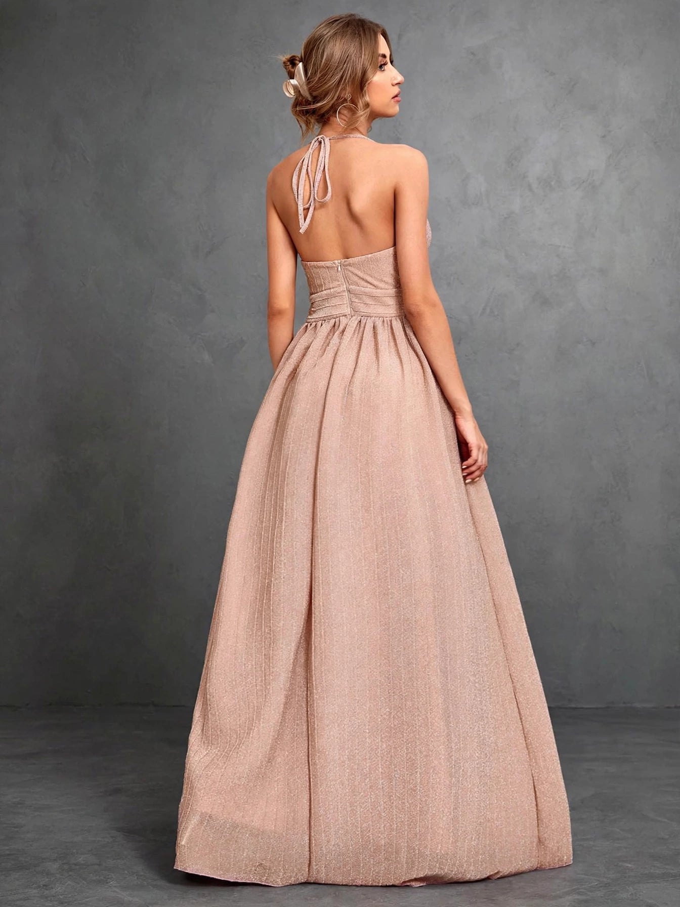 Elegant Halter Maxi Dress