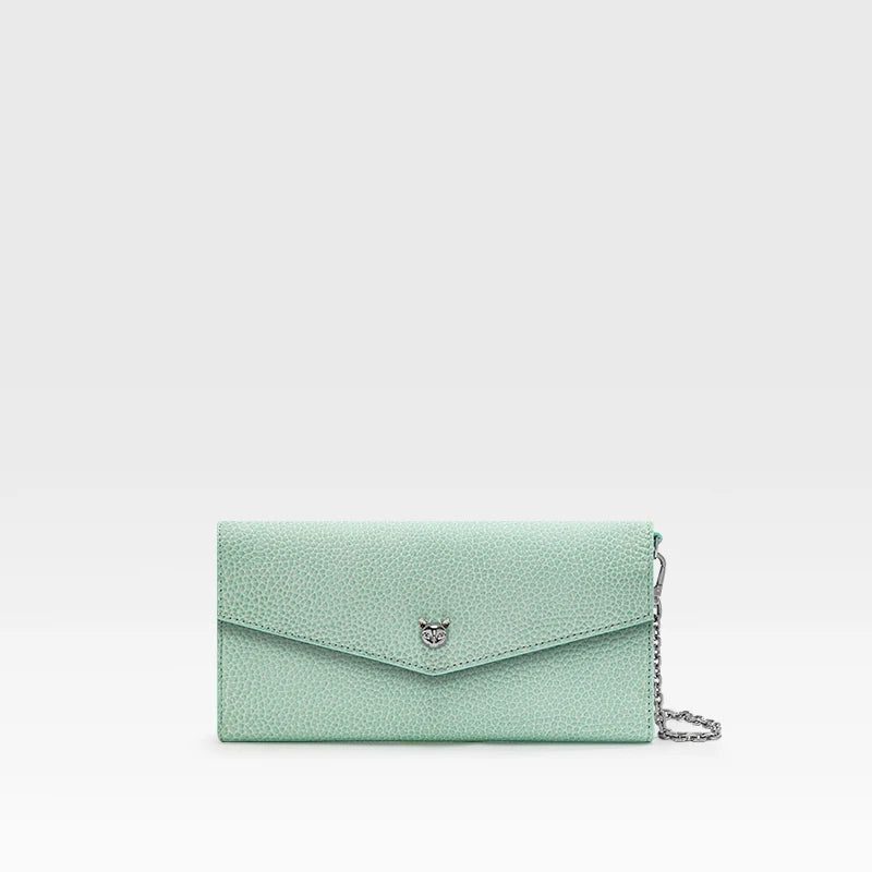 Leather Chain Wallet Bag