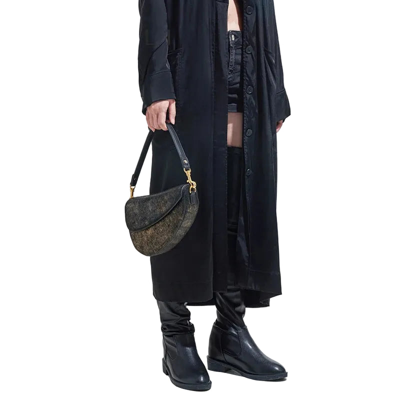 BAFELLI 2026 Leather Saddle Crossbody Bag