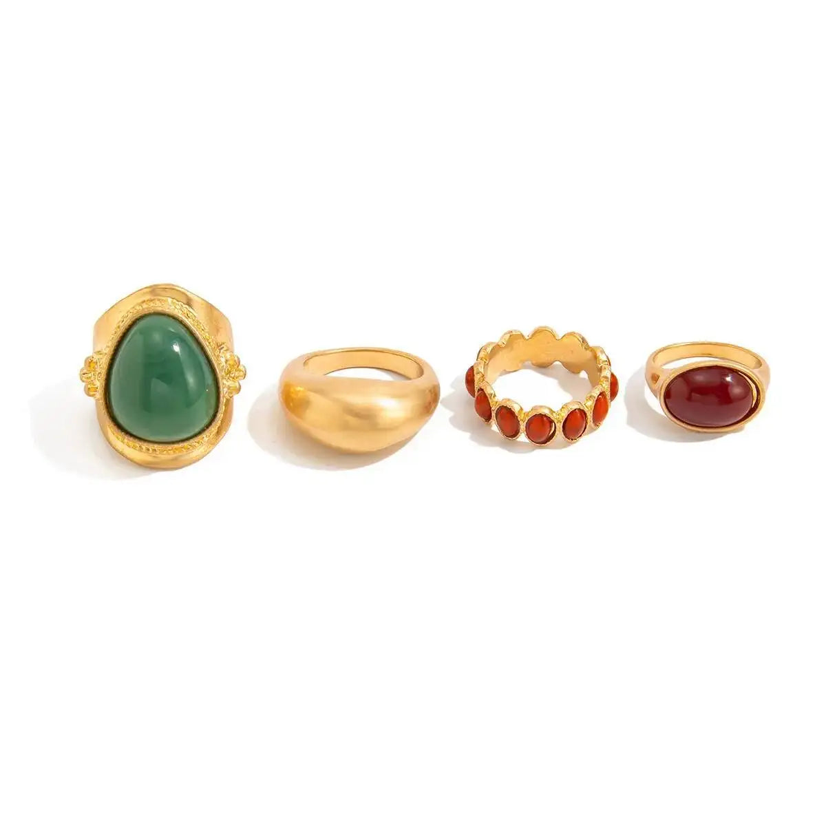 Colorful Acrylic Ring Set