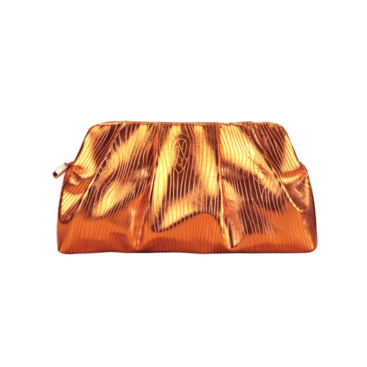 Gold Designer Evening Clutch Bag