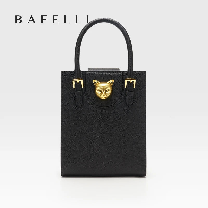 BAFELLI Mini Leather Tote Crossbody Bag