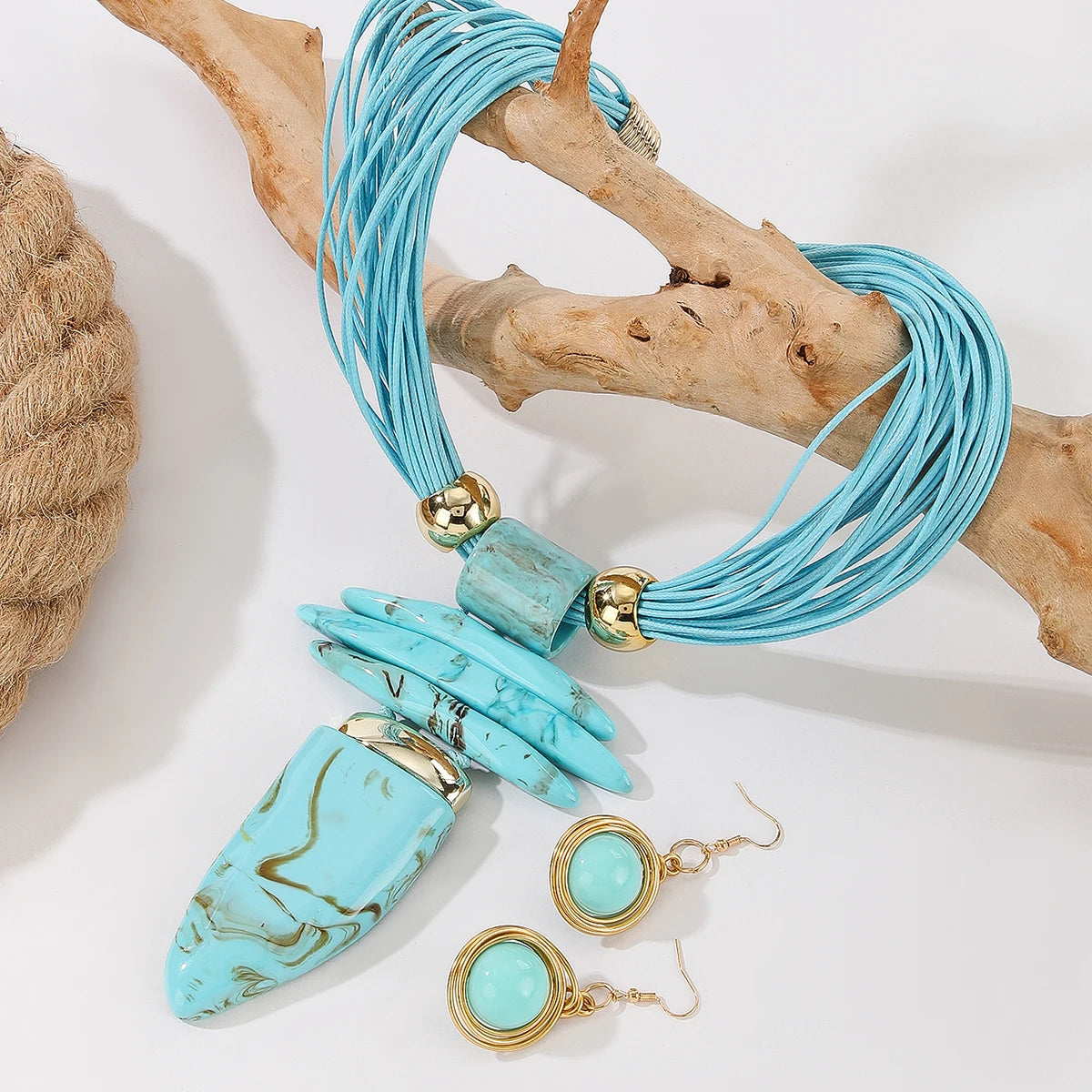 Western Turquoise Jewelry Set