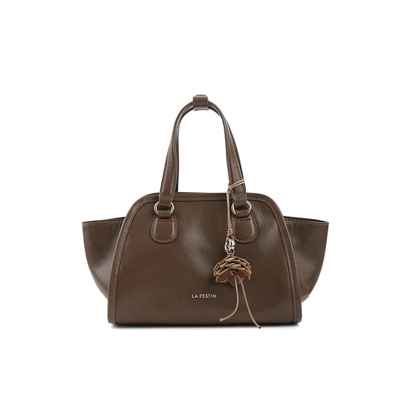 LA FESTIN Leather Dumpling Crossbody Bag