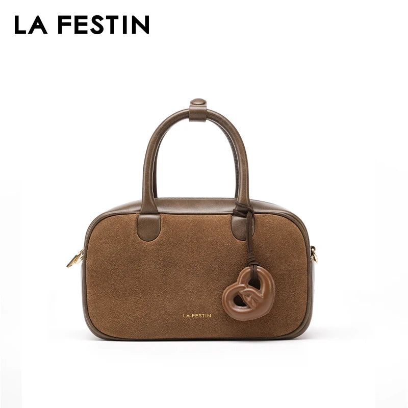 LA FESTIN Classic Leather Crossbody Bag