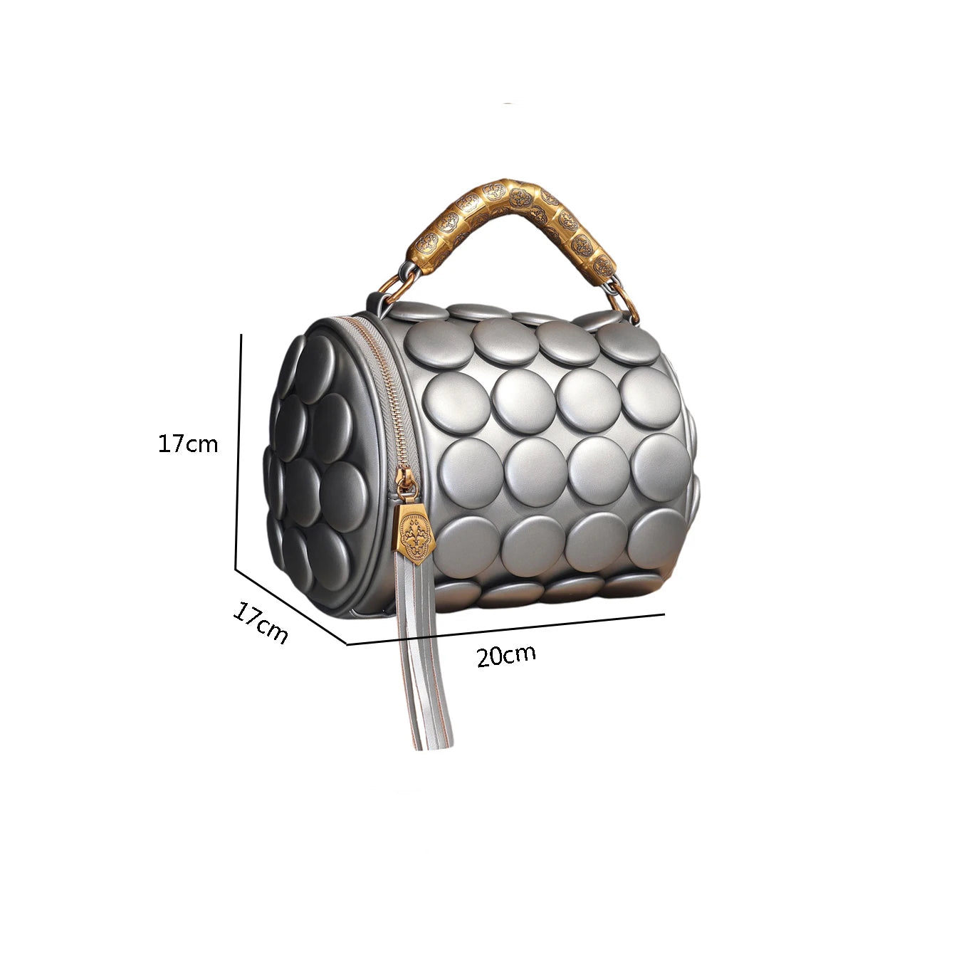 Designer Leather Bucket Shoulder Tote Bag