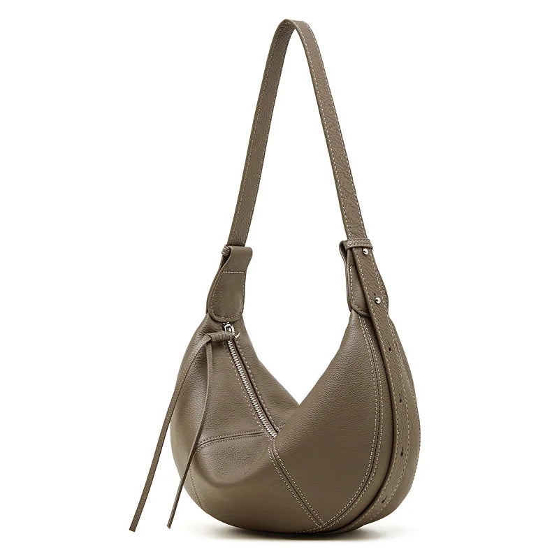 YANATARI Soft Leather Dumpling Crossbody Bag