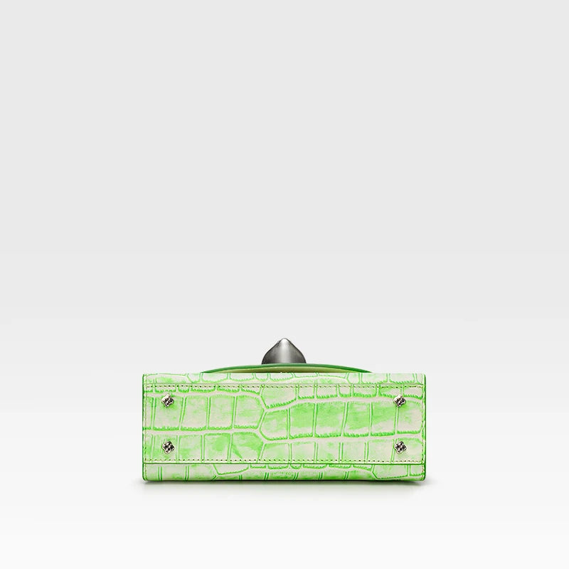 BAFELLI Cat Crocodile Leather Handbag