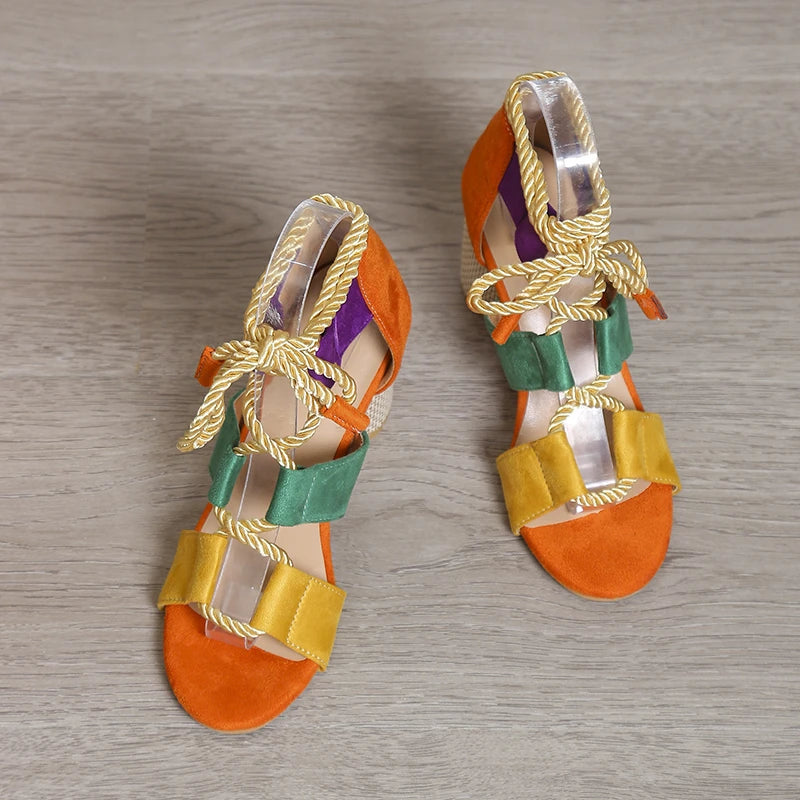 Summer Chunky Shoes High Heels Sandals Designer