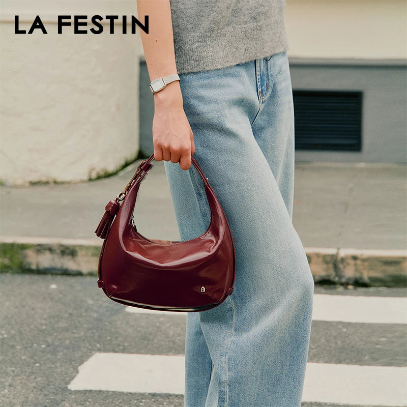 LA FESTIN Leather Shoulder Bag