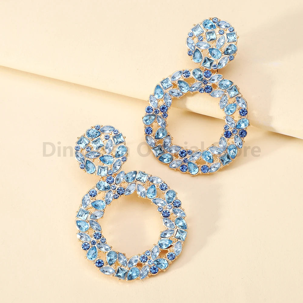 Shiny Rhinestone Female Elegant Fairy Decor Piercing Charm Wedding Party Pendant