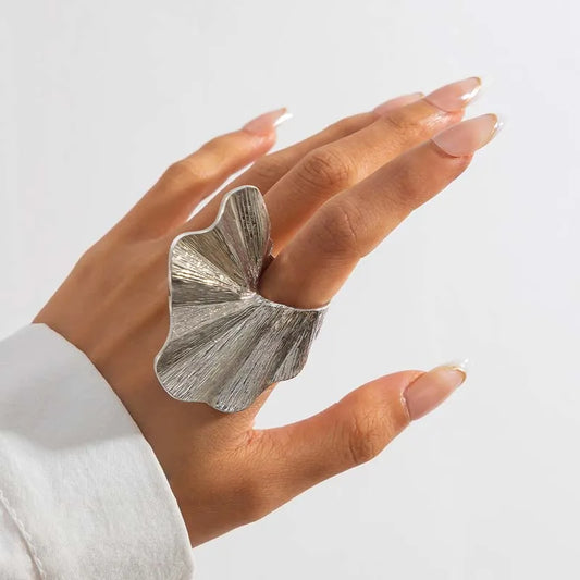 Gold Leaf Statement Ring